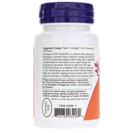 CoQ10 100 Mg Softgels, NOW